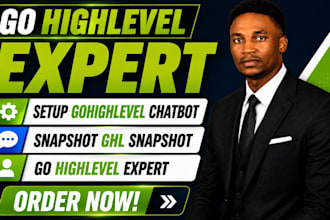 setup gohighlevel chatbot, snapshot ghl snapshot, go highlevel expert