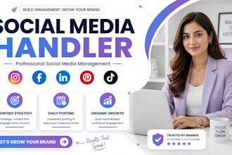 be your social media handler and content manager for your business