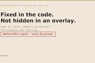 fix your website wcag ada and eaa accessibility issues in code