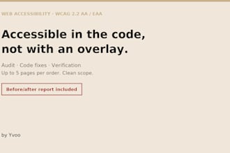 audit and fix your website accessibility for wcag, eaa and ada