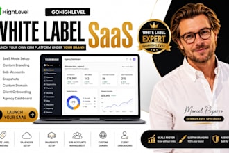 setup gohighlevel white label saas, sub accounts and ghl snapshots