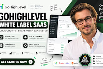 setup gohighlevel white label saas, sub accounts and ghl snapshots