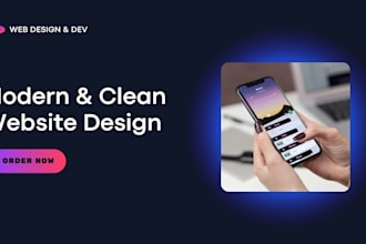 design a modern landing page or website in framer or wordpress