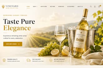 design wine shopify store liquor store wine website beverage store juice website