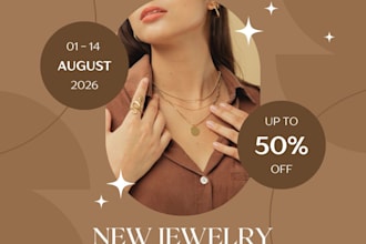eye catching instagram post for jewelry brand