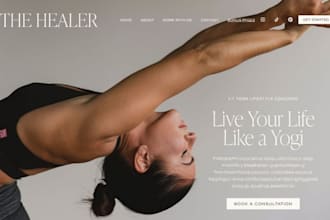 build squarespace yoga retreat website healing retreat website wellness website