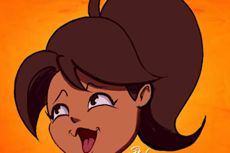 draw a simple pfp icon in my cartoon style