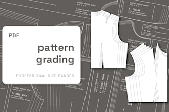 professionally grade your sewing pattern into multiple sizes