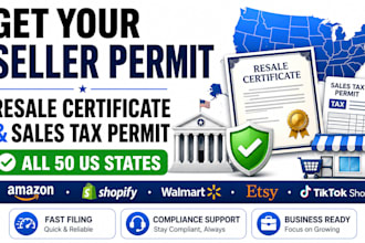 get your seller permit resale certificate and sales tax permit in any US state