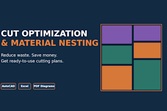 optimize cut layouts to minimize material waste