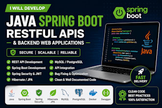 be your expert java spring boot developer for restful API for web applications
