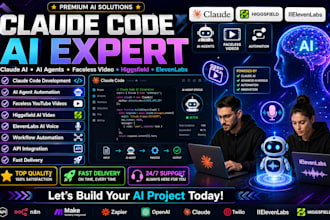 build claude code skills claude ai faceless video ai agent higgsfield elevenlabs