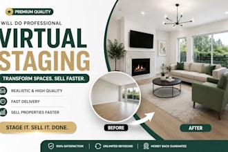 real estate virtual staging virtual renovation home property virtual staging