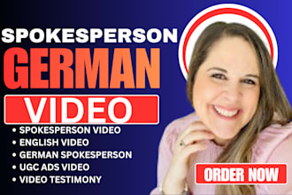 natural senior female ugc video spokesperson german english ugc video