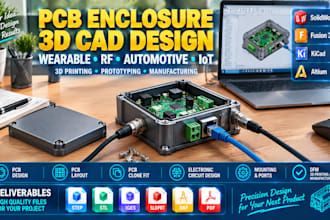 design pcb enclosure 3d cad wearable pcb automotive pcb rf audio for 3d printing