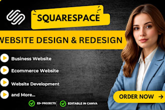 build squarespace website design redesign squarespace business website