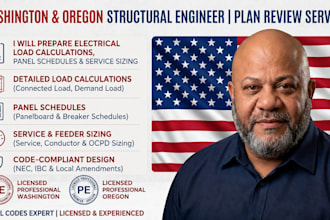prepare electrical load calculations, panel schedules and service sizing