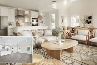 do realistic virtual renovation real estate photos retouching image declutter