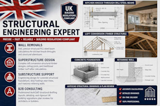 do UK structural engineering calculations and autocad drawings