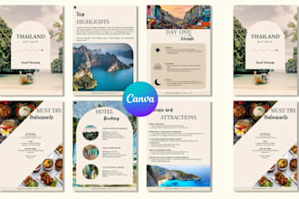 design canva travel journal ebook workbook itinerary planner and travel freebies