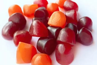 develop commercial gummies and jelly formulation for manufacturing