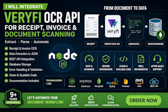 integrate veryfi ocr API for receipt and invoice scanning