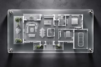 draft 2d cad floor plans and architectural permit drawings