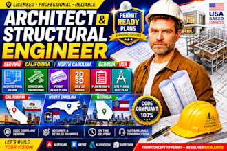 architect and structural engineer for california, north carolina, georgia USA