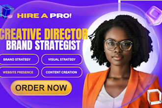 be your creative director, brand strategy, visual strategy and content creator