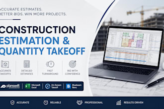do construction estimate and drywall framing takeoff