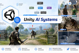 create advanced unity ai systems and npc behavior for your game