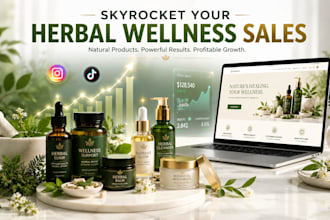 boost herbal wellness brand with premium social targeted leads and pro website