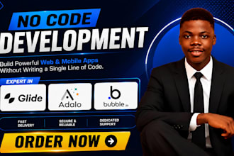 build glide app, bubble, flutterflow, adalo no code mobile app