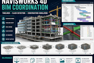 create navisworks 4d simulation and bim coordination