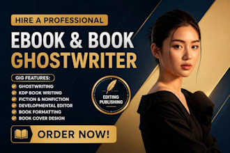 ghostwrite a captivating unique nonfiction book or kindle ebook