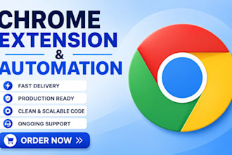 develop custom chrome extension and browser automation