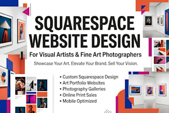design squarespace website for visual artists and fine art photographers