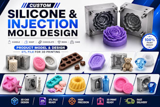 create 3d printable silicone mold product model design stl file for candle soap