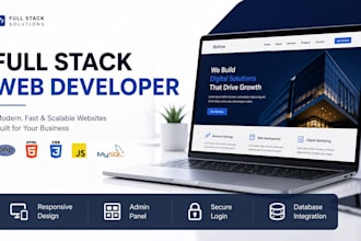build a responsive full stack website