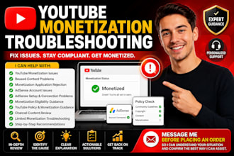 fix youtube monetization issues, reused content, adsense problem