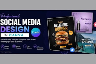 design professional social media posts in canva