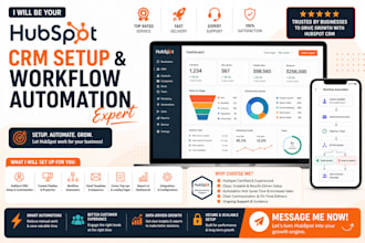 be your hubspot CRM setup and workflow automation expert