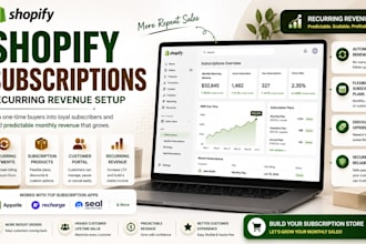 setup shopify subscriptions with appstle, seal or recharge