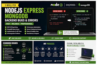 fix nodejs express mongodb rest API bugs