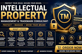 be your intellectual property management and trademark consultant