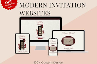 design a professional canva invitation or invitation website