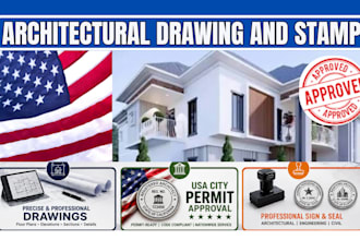 seal stamp civil engineer structural architect drawing autocad floor plan permit