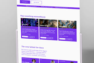 an UI website design