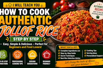 teach you how to cook authentic jollof rice step by step