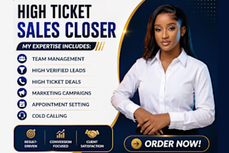 close high ticket sales representative salesperson sales agent id cold caller